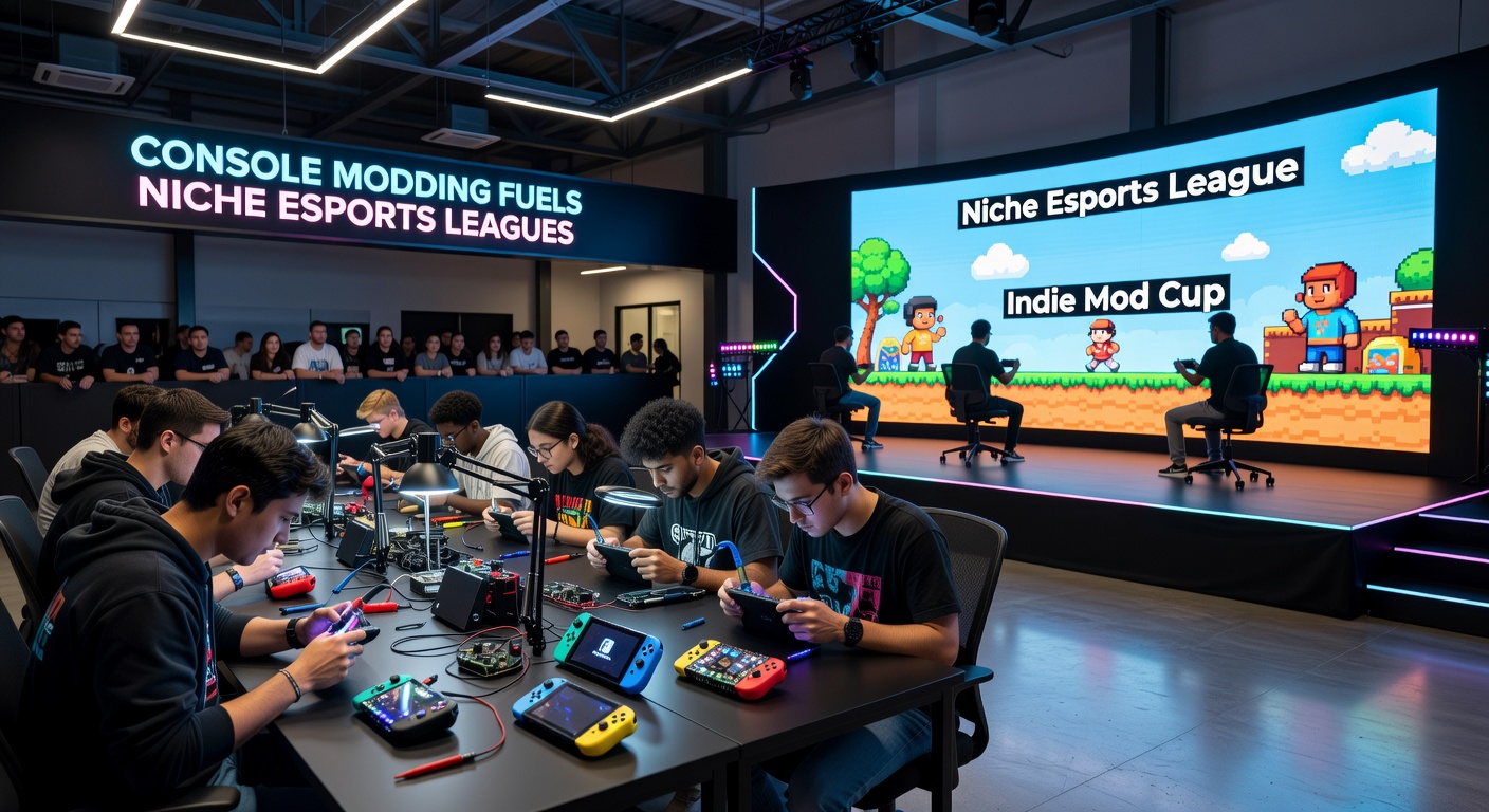 Console modding setup with custom hardware connected to mobile devices for esports practice
