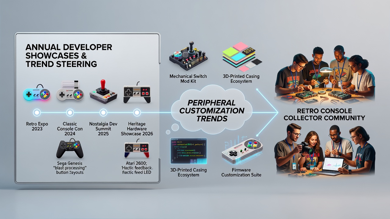 Island-based workshop modifying retro controllers with 3D printed parts